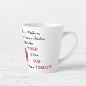 Tasse Latte La Parole De Dieu Se Tiendra Pour Toujours (Droite)