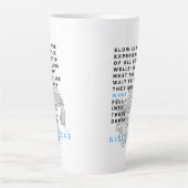 Tasse Latte La philosophie de l'âme profonde cite Nietzsche (Devant)