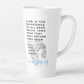 Tasse Latte La philosophie de l'âme profonde cite Nietzsche (Droite)