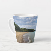 Tasse Latte La plage du lac (Angle gauche)