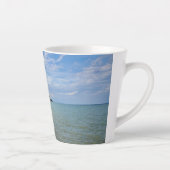 Tasse Latte La plage du lac (Droite)