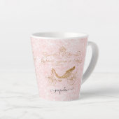 Tasse Latte La princesse Girly, une fois sur une Parties scint (Angle droit)