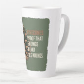 Tasse Latte La promesse À feuillage persistant - Conception de (Angle droit)