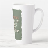 Tasse Latte La promesse À feuillage persistant - Conception de (Droite)