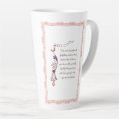 Tasse Latte La relation la plus importante, la citation élégan (Angle droit)