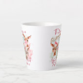 Tasse Latte La réponse est GOATS - Aquarelle chèvres (Devant)