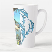 Tasse Latte La rivière rencontre l'océan 0330 (Droite)