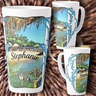 Tasse Latte La rivière rencontre l'océan 0330