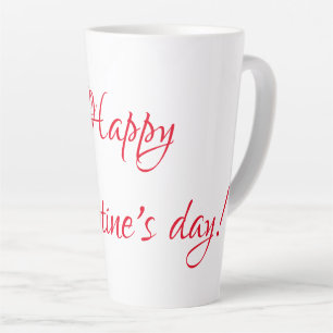Tasse Latte la Saint-Valentin
