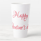 Tasse Latte la Saint-Valentin (Devant)