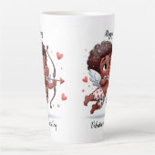 Tasse Latte La Saint Valentin de Cupidon (Devant)