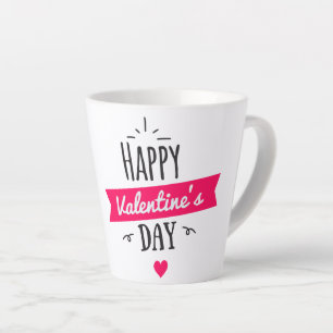 Tasse Latte La Saint-Valentin, les grenouilles