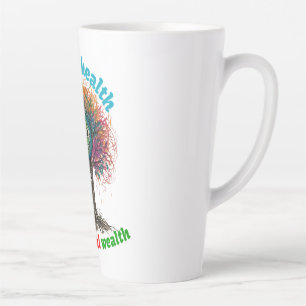 TASSE LATTE LA SANTÉ MENTALE EST UNE RICHESSE ESSENTIELLE