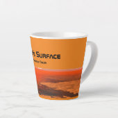 Tasse Latte La surface de Titan (Angle droit)