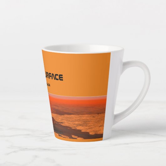 Tasse Latte La surface de Titan (Droite)