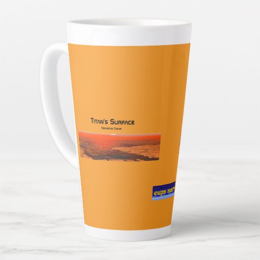 Tasse Latte La surface de Titan (Angle gauche)