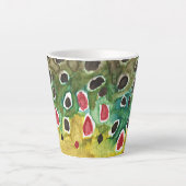 Tasse Latte La truite Brown pêche pour elle (Devant)