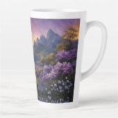 Tasse Latte La vallée de la Lavande à l'aube (Droite)