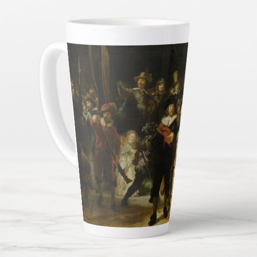 Tasse Latte La Veille nocturne de Rembrandt (Angle gauche)