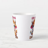 Tasse Latte La vie arrive, le café aide (Devant)