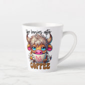 Tasse Latte La vie commence après le café (Droite)