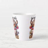 Tasse Latte La vie commence après le café (Devant)