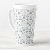 Tasse Latte La vie côtière Océans bleus (Angle gauche)