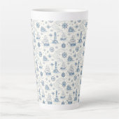 Tasse Latte La vie côtière Océans bleus (Devant)
