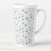 Tasse Latte La vie côtière Océans bleus (Droite)