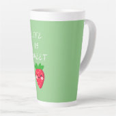 Tasse Latte la vie est douce (Angle droit)