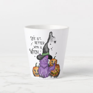 Tasse Latte La Vie Est Meilleure Avec Une Sorcière