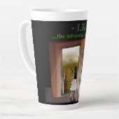 Tasse Latte La vie, l'aventure continue (Angle gauche)