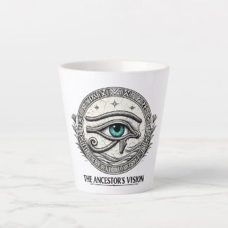 Tasse Latte La Vision de l'Ancêtre | Œil d'Horus
