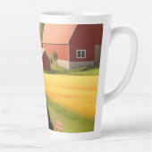 Tasse Latte Labrador Retriever à la ferme (Droite)