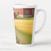 Tasse Latte Labrador Retriever à la ferme (Droite)