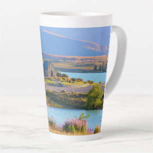 Tasse Latte Lac Tekapo pittoresque