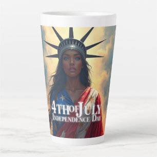 Tasse Latte Lady Liberty Réinventée – Un Nouveau Visage de la