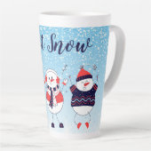 Tasse Latte Laisse-le neiger (Angle droit)