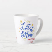 Tasse Latte Laisse-le neiger ailleurs (Angle droit)