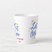 Tasse Latte Laisse-le neiger ailleurs (Devant)