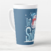 Tasse Latte Laissez les neigeurs (Angle gauche)