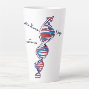 Tasse Latte L'Amérique est profondément ancrée