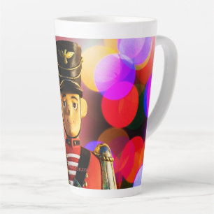 Tasse Latte L'ami soldat jouet classique de Noël de SlipperyJo