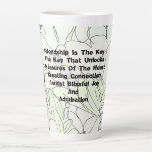 Tasse Latte L'Amitié Est La Clé
