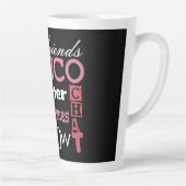 Tasse Latte L'amitié noire du métro Bunco (Droite)