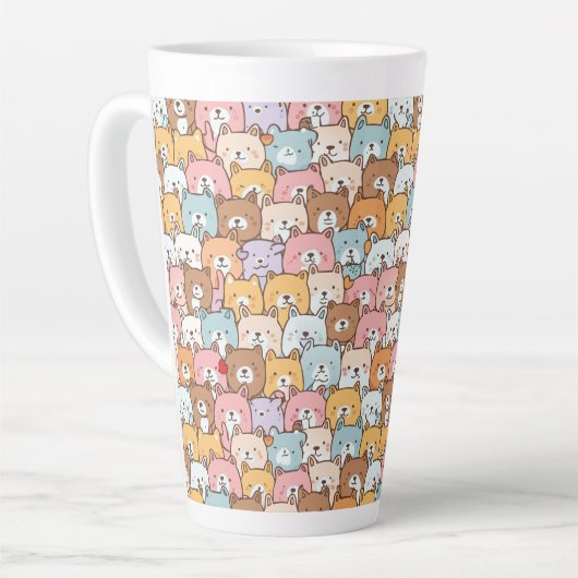 Tasse Latte L'amour des chiots (Angle gauche)