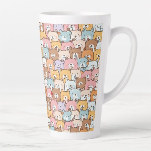 Tasse Latte L'amour des chiots (Droite)