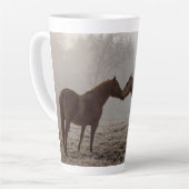 Tasse Latte L'amour du cheval (Angle gauche)