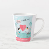 Tasse Latte "L'amour est dans l'air !" Anniversaire des couple (Droite)