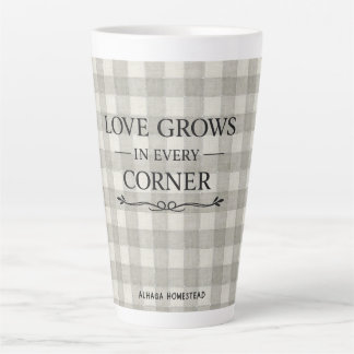 TASSE LATTE ⭐ L'AMOUR GRANDIT À CHAQUE COIN -